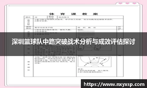 深圳篮球队中路突破战术分析与成效评估探讨